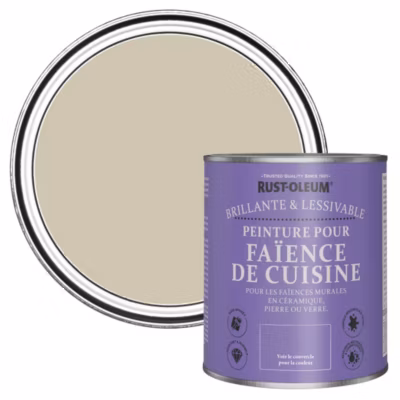 Peinture Verte pour Faïence de Cuisine, Brillant – RUST-OLEUM – Sauge Argentée 750ml
