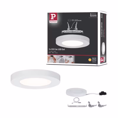 Panneau encastré LED Cover-it Promo rond 116 mm 4,5W 400lm 3000K Blanc dépoli