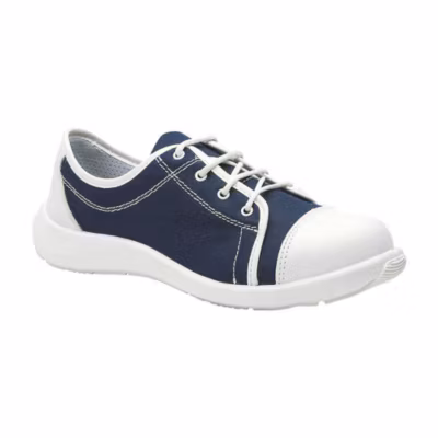 Chaussure de sécurité basse S1P SRC FASHION pour femme blanc/bleu marine P35 – S24 – LOANE-MARINE-35