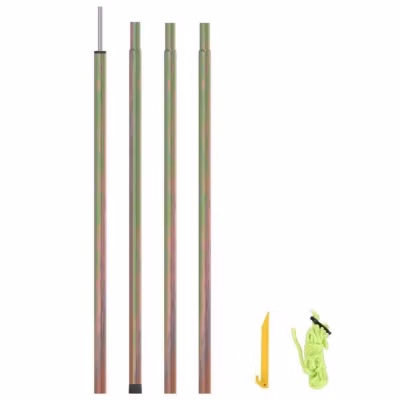 Mât de parasol – VIDAXL – 250 cm – Acier galvanisé – Corde de 350 cm