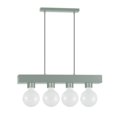 LUMICOM – BOSTON XL Suspension, 4XE27, max 42W, métal, vert iceberg, 10X45cm