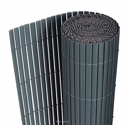 Clôture Brise Vue Hidden Brise Vent PVC Gris 200 x 300 cm neu.holz