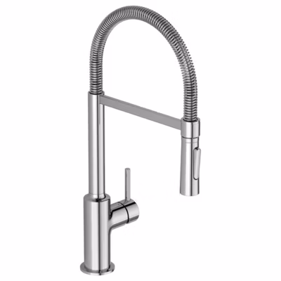 Robinet de cuisine IDEAL STANDARD semi-pro Ceralook chrome + Microfibre