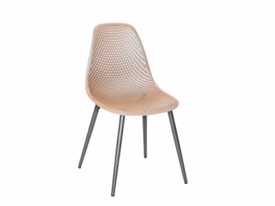 Chaise de jardin en aluminium et résine coloris taupe Malte – Jardiline