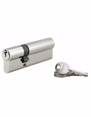 Cylindre de serrure double entrée SA, 30x60mm, anti-arrachement, nickel, 3 clés – THIRARD