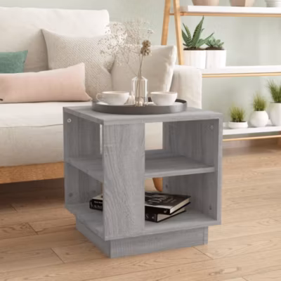 Table basse,Table Salon,Table d&rsquo;appoint Sonoma gris 40x40x43 cm Bois d&rsquo;ingénierie
