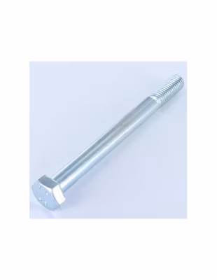 Corps de boulon filetage partiel Tête hexagonale TH M14X120 Classe 6.8 Acier zingué blanc – 1 pièce