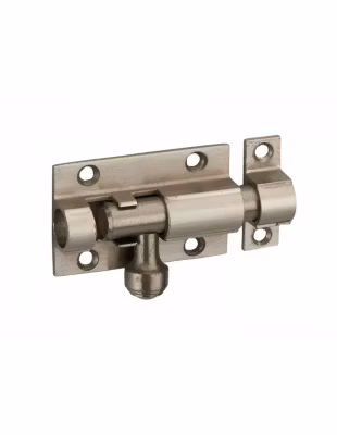 Targette, acier, pêne diamètre  10mm, 32x50mm, nickel satin – THIRARD