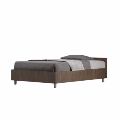 Lit avec sommier Nuamo 120×200 noyer