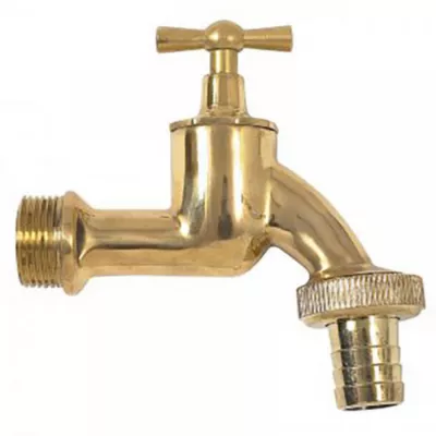 Robinet en laiton 3/4&Prime; avec embout cannelé laiton