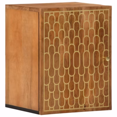 Armoire de salle de bain-Meuble de salle de bain murale 38x33x48cm bois massif manguier 975619