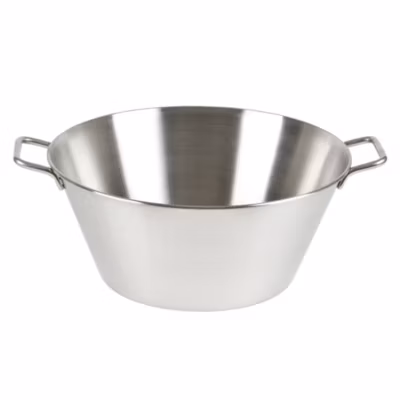 Bassine à confiture conique en inox 40 cm