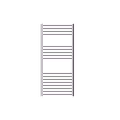 Radiateur de Salle de Bain Design Sahara, 600 x 1200 mm, Chrome, Forme Droite