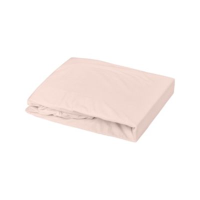 Drap housse enfant Oeko-tex 100% coton 130g/m² (40×80 cm – Rose Clair)