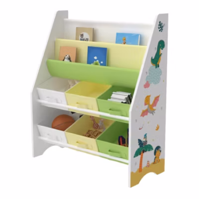 etagère de rangement pour enfant avec blanc Helloshop26