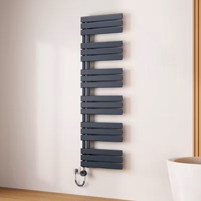 EMKE Radiateur Sèche-Serviettes Électrique 1599×500 mm, Gris Anthracite 1000W, WiFi, Modes Intelligents, IPX4