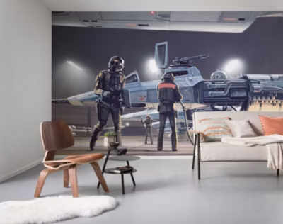 Papier peint panoramique sur intissée de Komar – Star Wars Classic RMQ Yavin Y-Wing – Taille: 500 x 250 cm