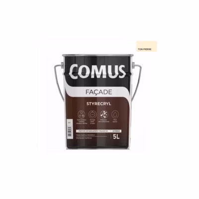 STYRECRYL – 5L Ton pierre  – Peinture ravalement façade classe D2 conditions climatiques difficiles