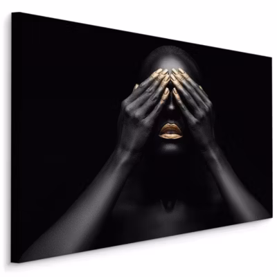 Tableau Portrait De Femme Abstraction 30cm x 20cm  – Parfait pour décorer votre salon, chambre ou bureau avec un design unique et