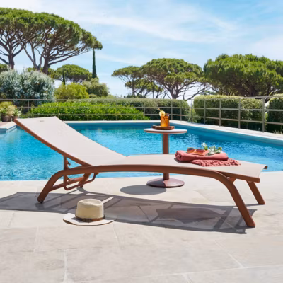 Transat Bonao beige lin/acajou – Hespéride