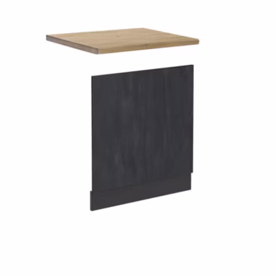 Vicco Façade Béton noir 60cm PT Chêne