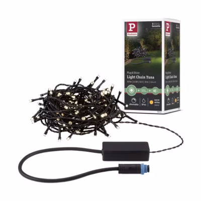 Plug & Shine Guirlande LED Yuna 3000K 10m IP44 2,5W Noir