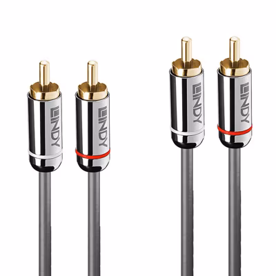 Câble audio 2x RCA Cromo Line 0.50m LINDY