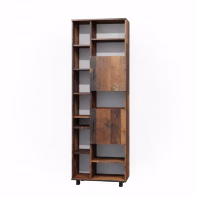 Vicco Meuble salle de bain Chêne rustique 60x190cm avec portes, et compartiments ouverts