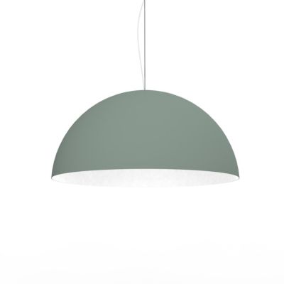 LUMICOM – CASSIS Suspension, 1XE27, max 42W, métal, vert iceberg/blanc, D60cm