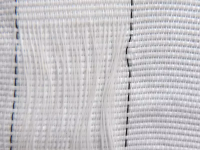 Filet échafaudage tissée 130g/m² – Ignifugé Euroclass NF 13501 Blanc 3.07m x 50m Sans loops
