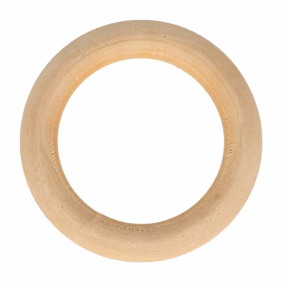 Artemio 5 anneaux en bois 5 cm