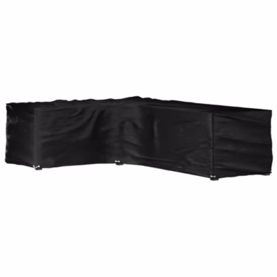 Housse de salon de jardin,Housse de mobilier de jardin en forme de L 16 œillets 210x260x80cm