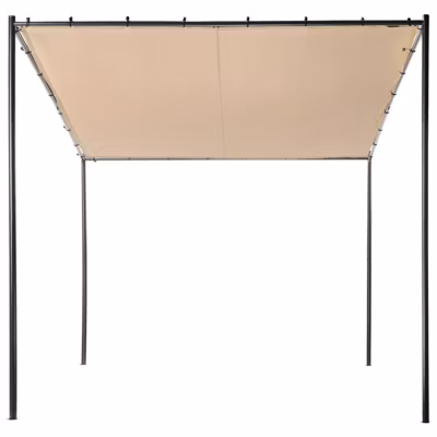 Tonnelle de jardin VIMINO Métal 282 cm 294 cm Taupe