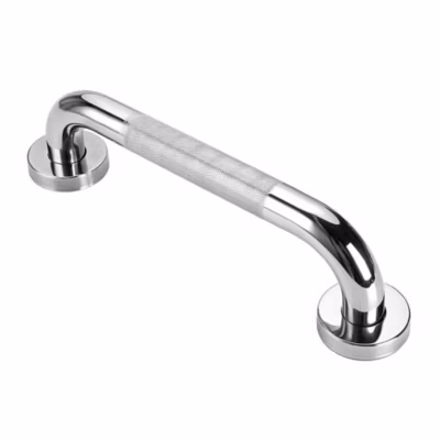 Poignée de sécurité antidérapante de 30 cm avec finition chromée polie en acier inoxydable Kibath
