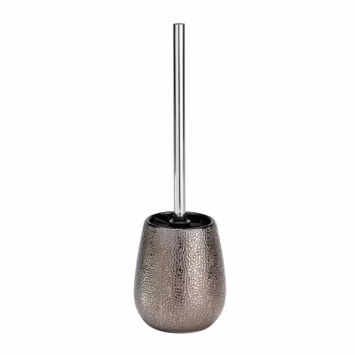 Brosse WC avec tête remplaçable effet martelé MARRAKESH