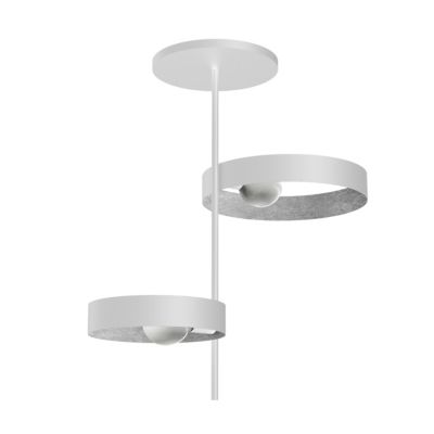 LUMICOM – ALLEY Plafonnier, 2XE27, max 42W, métal, blanc/feuille argent, 40cm