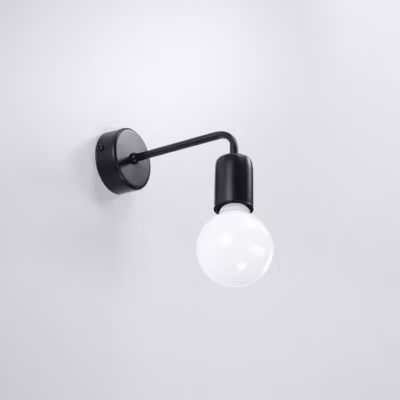 Applique en acier 1 ampoule 4000K – 8x14x8cm Sollux
