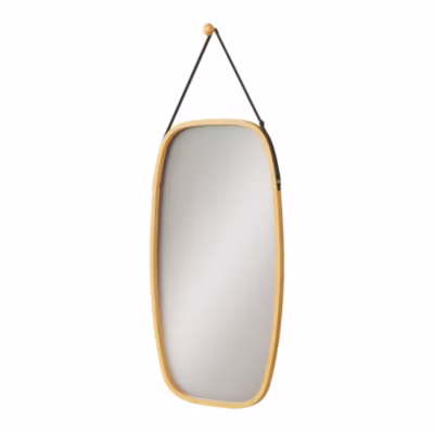 Vicco Miroir mural Bambou 44x78cm avec sangle réglable