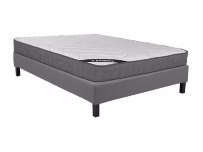 Ensemble 160 x 200 cm sommier déco en kit + matelas ressorts ensachés 5 zones accueil mémoire de forme ép.23cm – BABYLONE de YSMÉE