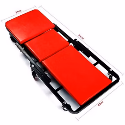 Chariot de Visite Kraft Müller Mécanicien Pliable Planche de Travail, 360 degrés, Appui-tête Ergonomique