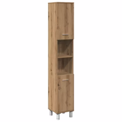 Armoire de salle de bain chêne artisanal 30x30x179 cm vidaXL