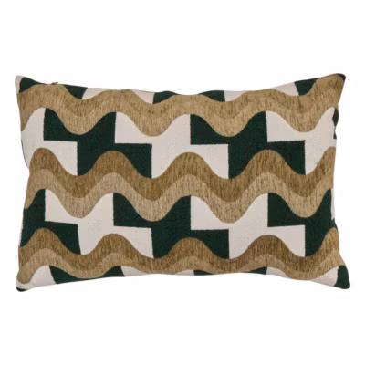 Coussin Floe vert Kaki 58x38cm – Atmosphera