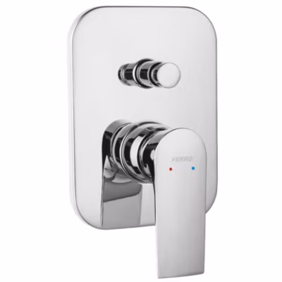 Robinet mitigeur de douche encastré 2 sorties ALGEO SQUARE – SANIVERRE