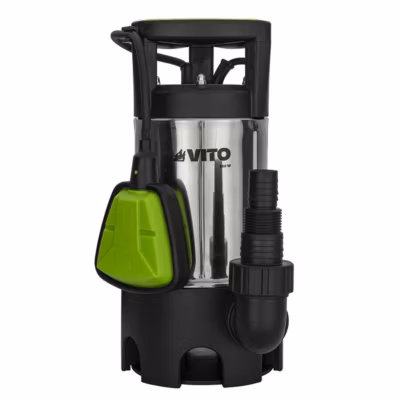 Pompe de relevage Eaux usées 550W Cuve Inox Submersible avec flotteur Alimentation 10m VITO