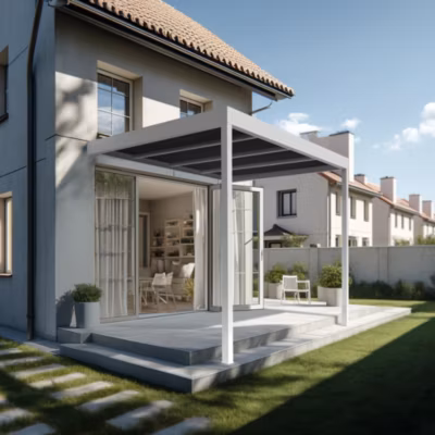 Pergola HAPESIRE Isotoit 5,02×5,00m (Blanc)