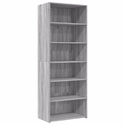 Buffet haut sonoma gris 70x41x185 cm bois d&rsquo;ingénierie vidaXL
