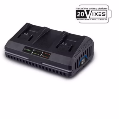 chargeur double 2.4A 20V – batterie universelle pour la gamme SCHEPPACH 20V IXES