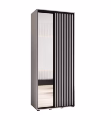 Armoire Sapporo 2 a portes coulissantes H. 205,2 x L. 110 x P. 45 2 portes
