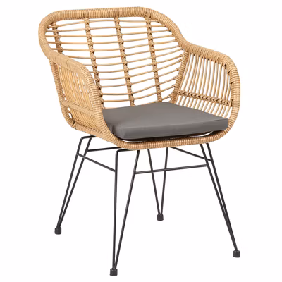 Chaise de jardin PARAMO, imitation rotin