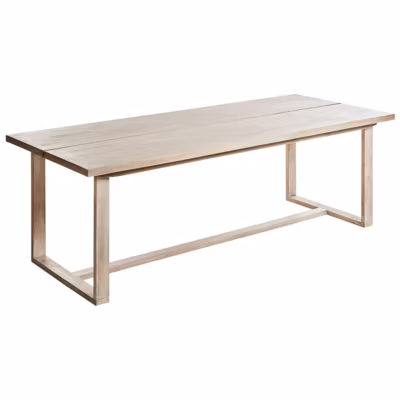 Table de salle à manger de jardin AZZANELLO 230 cm 100 cm Acacia Marron clair